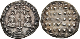 RUSSIA, Principality of Tmutarakan. Mstislav Vladimirovich Khorobry (the Brave), circa 990-1024. Miliaresion (Silver, 21 mm, 1.32 g), an early imitati...