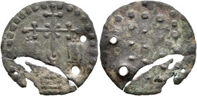 RUSSIA, Principality of Tmutarakan. Mstislav Vladimirovich Khorobry (the Brave), circa 990-1024. Miliaresion (Bronze, 20 mm, 0.92 g), a late imitation...