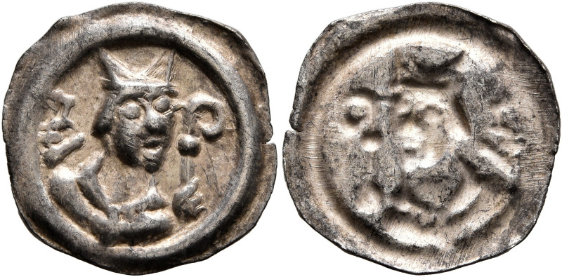 SWITZERLAND. Basel, Bistum. Heinrich IV. von Isny, 1275-1286. Runder Pfennig (Si...