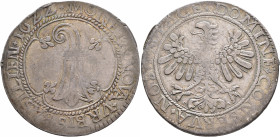 SWITZERLAND. Basel-Stadt. Taler 1622 (Silver, 40 mm, 28.44 g, 12 h). MONETA•NOVA•VRBIS•BASILIEN:16ZZ Coat of arms in quadrilobe. Rev. ✠ DOMINE•CONSERV...