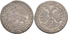 SWITZERLAND. Schaffhausen. Örtli (Bronze, 29 mm, 4.81 g, 5 h), no date (1677). MONETA NOVA SCAFVSIENSIS Ram to left. Rev. DEVS SPES - NOSTRA EST Imper...