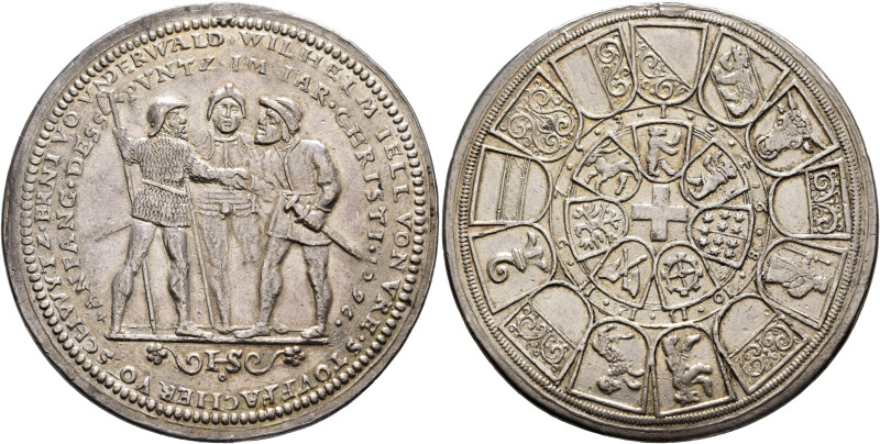 SWITZERLAND. Zürich. Medal (Silver, 47 mm, 23.43 g, 12 h), 'Bundestaler', by J S...