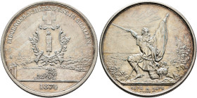 SWITZERLAND. Schützentaler (Shooting Talers). 5 Franken 1874 (Silver, 37 mm, 24.99 g, 6 h), confederate Shooting Festival in St. Gallen. EIDGENÖSS. SC...