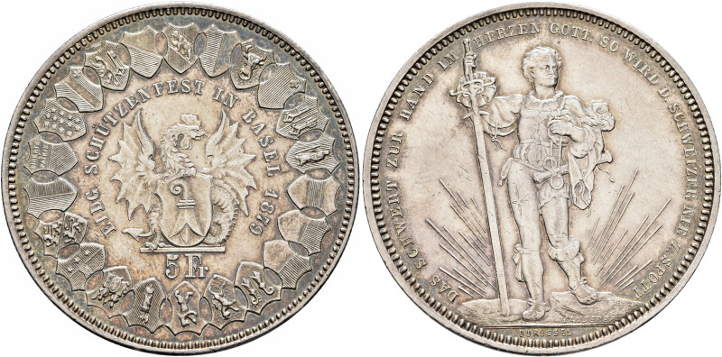 SWITZERLAND. Schützentaler (Shooting Talers). 5 Franken – Schützenmedaille (Shoo...