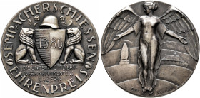 SWITZERLAND. Schützenmedaillen (Shooting Medals). Schützenmedaille (Shooting Medal) 1925 (Silver, 32 mm, 14.66 g, 12 h), shooting Festival in Sempach....