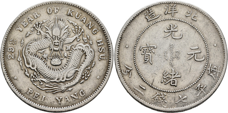 CHINA, Qīng dynasty. Dézōng (Guāngxù), 1875-1908. Yuán – Dollar RY 29 = 1903 (Si...