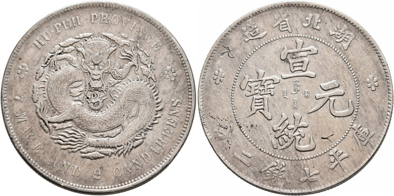 CHINA, Qīng dynasty. Xuāntǒng (Hsüan-T’ung), 1908-1912. 7 Mace 2 Candareens – Do...