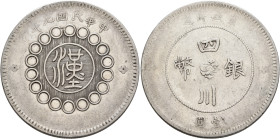CHINA, ZHŌNGHUÁ MÍNGUÓ (REPUBLIC OF CHINA). 1912-1949. Yuán – Dollar Year 1 = 1912 (Silver, 39 mm, 25.43 g, 12 h), Sìchuān (Szechuan) province. Yeoman...