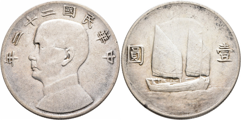 CHINA, ZHŌNGHUÁ MÍNGUÓ (REPUBLIC OF CHINA). 1912-1949. Yuán – Dollar RY 22 = 193...