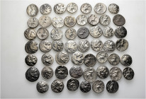 A lot containing 53 silver coins. All: Drachms of Alexander III 'the Great' and his successors. Fine to very fine. LOT SOLD AS IS, NO RETURNS. 53 coin...