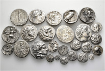 A lot containing 26 silver coins. All: Greek. Fine to very fine. LOT SOLD AS IS, NO RETURNS. 26 coins in lot.


From a European collection, formed ...