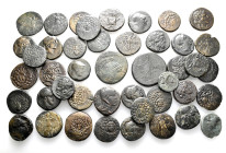 A lot containing 44 bronze coins. Including: Greek. Fine to very fine. LOT SOLD AS IS, NO RETURNS. 44 coins in lot.


From a European collection, f...