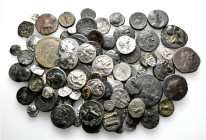 A lot containing 106 silver and bronze coins. All: Greek. About very fine to good very fine. LOT SOLD AS IS, NO RETURNS. 106 coins in lot.


From a...