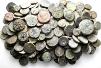 A lot containing 255 bronze coins. Including: Mainly Greek. Fair to fine. LOT SOLD AS IS, NO RETURNS. 255 coins in lot.


From a European collectio...
