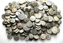 A lot containing 261 bronze coins. Including: Mainly Greek. Fair to fine. LOT SOLD AS IS, NO RETURNS. 261 coins in lot.


From a European collectio...