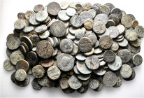 A lot containing 257 bronze coins. Including: Mainly Greek. Fair to fine. LOT SOLD AS IS, NO RETURNS. 257 coins in lot.


From a European collectio...