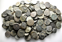 A lot containing 259 bronze coins. Including: Mainly Greek. Fair to fine. LOT SOLD AS IS, NO RETURNS. 259 coins in lot.


From a European collectio...