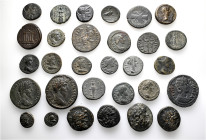 A lot containing 30 bronze coins. Including: Greek and Roman Provincial coins from Amorion, Ankyra, Apameia and Dionysopolis. Fine to very fine. LOT S...