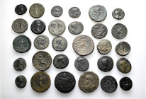 A lot containing 30 bronze coins. Including: Greek and Roman Provincial coins from Kibyra, Kidyessos, Kolossai, Kotiaion and Laodikeia. Fine to very f...