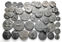 A lot containing 45 bronze coins. Including: Roman Provincial. Very fine, mostly repatinated. LOT SOLD AS IS, NO RETURNS. 45 coins in lot.


From a...