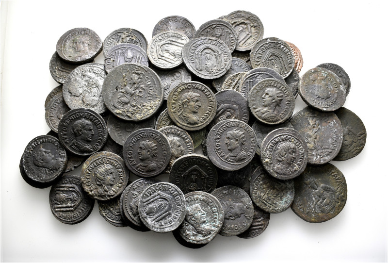 A lot containing 69 bronze coins. All: Roman Provincial. Fine to very fine. LOT ...