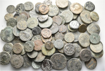 A lot containing 112 bronze coins. Including: Mainly Roman Provincial. Fair to fine. LOT SOLD AS IS, NO RETURNS. 112 coins in lot.


From a Europea...