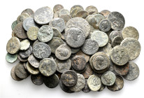 A lot containing 107 bronze coins. Including: Mainly Roman Provincial. Fair to fine. LOT SOLD AS IS, NO RETURNS. 107 coins in lot.


From a Europea...