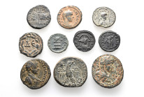 A lot containing 10 bronze coins. All: Roman Provincial coins of Elagabalus. Fine to very fine. LOT SOLD AS IS, NO RETURNS. 10 coins in lot.


From...