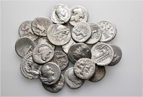 A lot containing 23 silver coins. Including: Roman Republican and Roman Imperial Denarii. Fine to good very fine. LOT SOLD AS IS, NO RETURNS. 23 coins...
