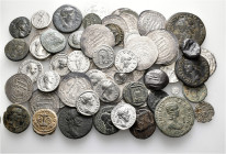 A lot containing 67 Greek and Roman coins and 1 lead seal. Including: Greek, Roman Provincial, Roman Imperial, Islamic. Fine to very fine. LOT SOLD AS...
