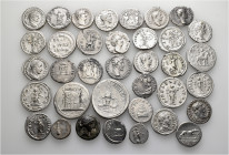 A lot containing 36 silver coins. Including: Roman Imperial. Fine to very fine. LOT SOLD AS IS, NO RETURNS. 36 coins in lot.


From a European coll...