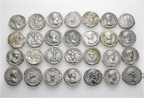 A lot containing 28 silver coins. All: Roman Imperial Denarii. Very fine to good very fine. LOT SOLD AS IS, NO RETURNS. 28 coins in lot.


From the...