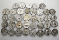 A lot containing 37 silver coins. All: Roman Imperial. Antoniniani of the third century. Very fine to about extremely fine. LOT SOLD AS IS, NO RETURNS...
