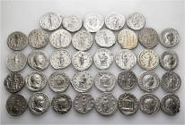 A lot containing 37 silver coins. All: Roman Imperial. Antoniniani of the third century. Very fine to about extremely fine. LOT SOLD AS IS, NO RETURNS...