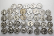 A lot containing 37 silver coins. All: Roman Imperial. Antoniniani of the third century. Very fine to about extremely fine. LOT SOLD AS IS, NO RETURNS...