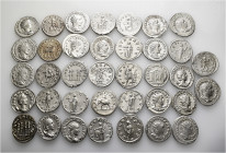 A lot containing 37 silver coins. All: Roman Imperial. Antoniniani of the third century. Very fine to about extremely fine. LOT SOLD AS IS, NO RETURNS...