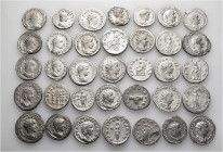 A lot containing 35 silver coins. All: Roman Imperial. Very fine to good very fine. LOT SOLD AS IS, NO RETURNS. 35 coins in lot.


From a European ...