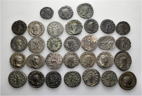 A lot containing 31 silver and bronze coins. All: Roman Imperial. Antoniniani of the third century. Very fine to about extremely fine. LOT SOLD AS IS,...