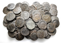 A lot containing 90 bronze coins. All: Roman Imperial. Fine to very fine, harshly cleaned. LOT SOLD AS IS, NO RETURNS. 90 coins in lot.


From a Eu...