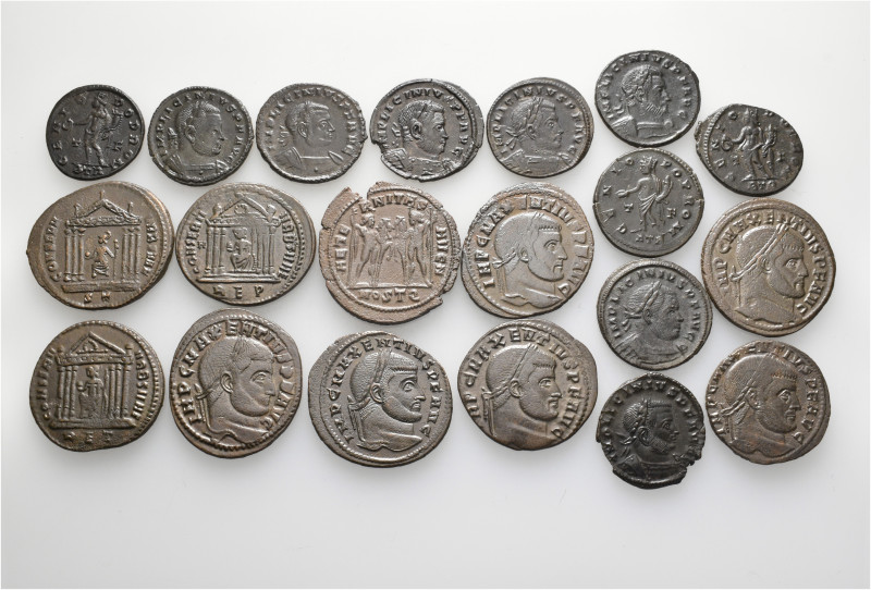 A lot containing 20 bronze coins. Including: Roman Imperial. Very fine to extrem...