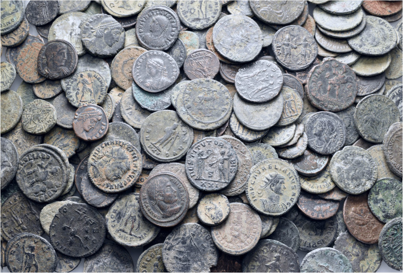 A lot containing 268 bronze coins. Including: Mainly Roman Imperial. Fair to fin...