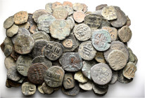 A lot containing 156 bronze coins. Including: Mainly Byzantine. Fair to fine. LOT SOLD AS IS, NO RETURNS. 156 coins in lot.


From a European colle...