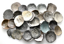 A lot containing 35 billon and bronze coins. All: Byzantine. Fair to fine. LOT SOLD AS IS, NO RETURNS. 35 coins in lot.


From the Red Ox Collectio...