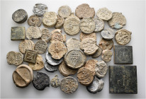 A lot containing 4 bronze weights and 41 lead seals. All: Byzantine. Fine to very fine. LOT SOLD AS IS, NO RETURNS. 45 items in lot.


From a Europ...