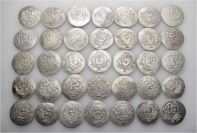 A lot containing 35 silver coins. All: Drachms from Tabaristan. Good very fine t...