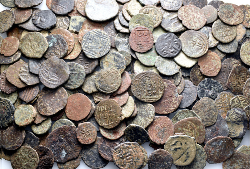 A lot containing 200 bronze coins. Including: Mostly Islamic. Fair to fine. LOT ...