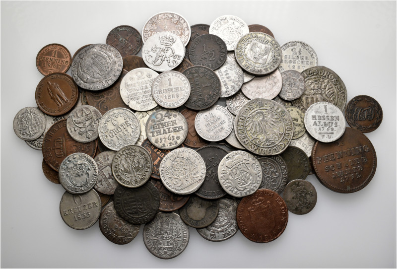 A lot containing 89 silver and bronze coins. All: Germany. Fine to good very fin...