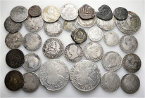 A lot containing 28 silver and 5 bronze coins. Mostly: Spain. Fine to very fine. LOT SOLD AS IS, NO RETURNS. 33 coins in lot.


From a European col...