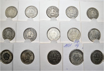 A lot containing 62 silver and copper-nickel coins. All: 1 Fr. Switzerland of 1876, 1903, 1904, 1906, 1907, 1910, 1911, 1912, 1913, 1914, 1920, 1921, ...