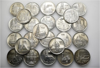 A lot containing 25 silver medals (ca. 375 g) in the original coin case of Numis Luzern. All: Switzerland. Swiss Churches. Extremely fine. LOT SOLD AS...